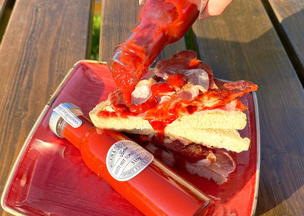 Quite Hot Ketchup with a Bacon Sandwich