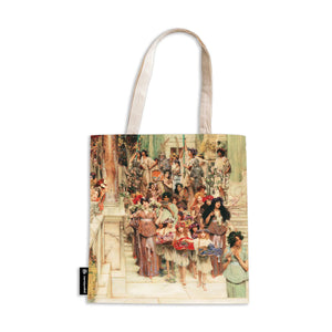 Paperblanks Spring Lawrence Alma-Tadema Canvas Tote Bag - lovenotebooks.com