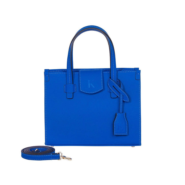 MCM Blue Leather Mini Milla Park Avenue Tote MCM