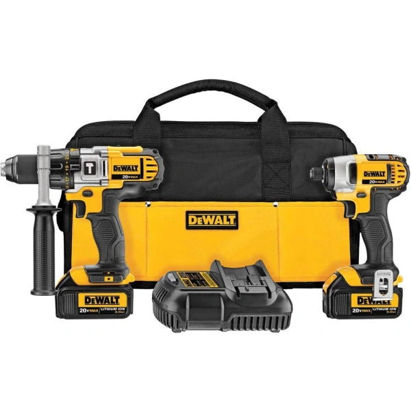 20V MAX Hammer Drill Impact 2Tool Cordless Combo Kit 3.0 Ah