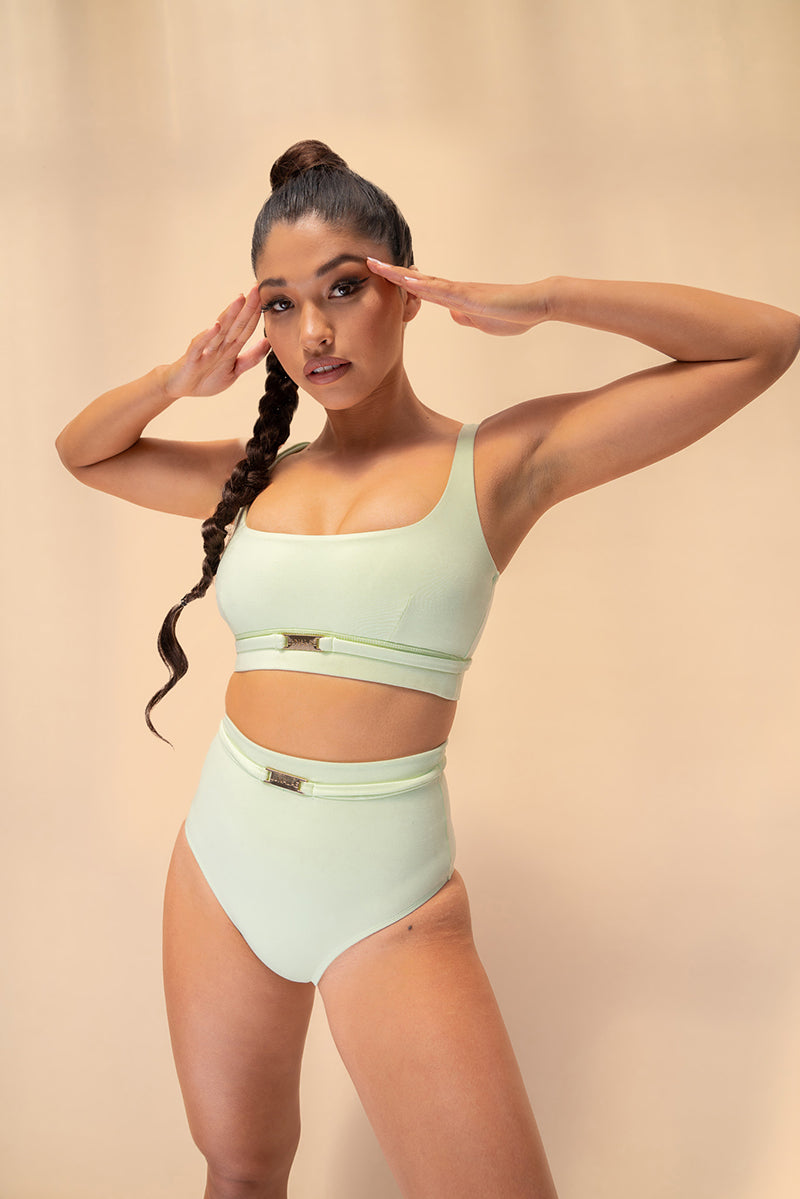 Lunalae Lily Top - Recycled Moss Green · Pole Junkie