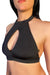 Cleo the Hurricane Amber Keyhole Top - Black-Cleo the Hurricane-Redneck buddy