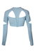 Hamade Activewear Scoop Neck Long Sleeve Top - Light Blue-Hamade Activewear-Redneck buddy