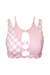 Hamade Activewear Hollow Front Top - Checkered Light Pink-Hamade Activewear-Redneck buddy