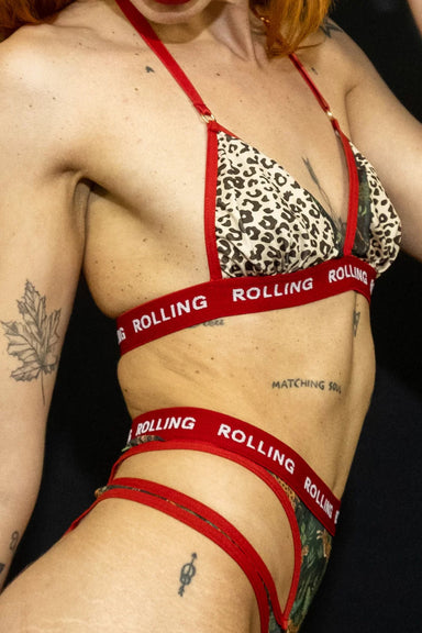Rolling Linger Triangle Top - Selva/Red-Rolling-Redneck buddy