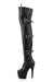 Pleaser USA Adore-3028 7inch Thigh High Pleaser Boots - Matte Black-Pleaser USA-Redneck buddy