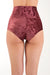 Dragonfly Betty High-Waisted Shorts - Velvet Amaranth-Dragonfly-Redneck buddy