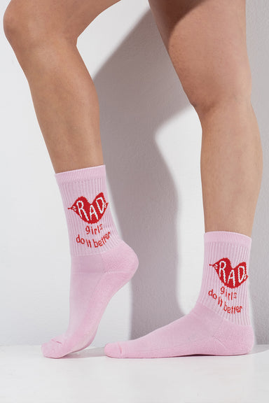 RAD Girls do it Better Socks - Pink-RAD-Redneck buddy