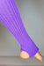 Knee High Stirrup Legwarmers - Purple-Redneck buddy-Redneck buddy