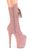 Pleaser USA Flamingo-1050FS Faux Suede 8inch Pleaser Boots - Dusty Blush-Pleaser USA-Redneck buddy