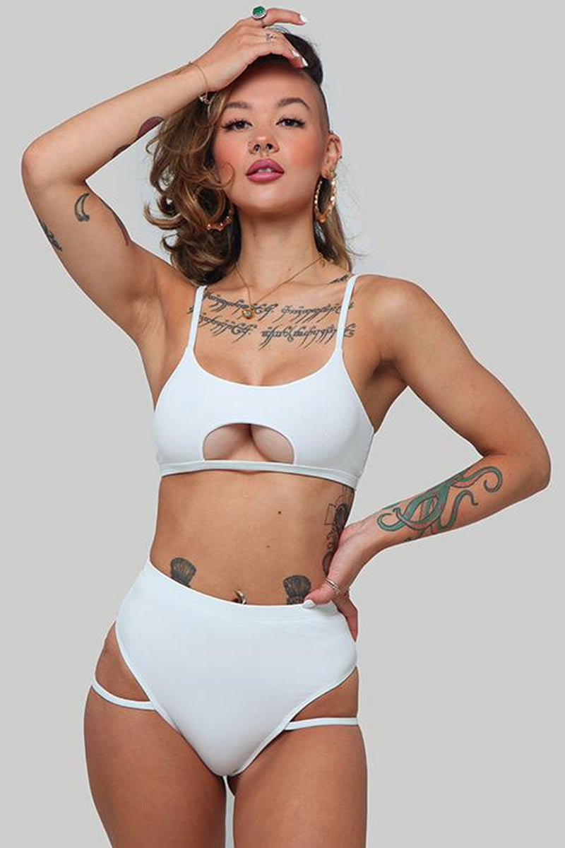 Creatures of XIX LA Bottoms - Ribbed White-Creatures of XIX-Pole Junkie