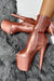 Hella Heels Corset 8inch Boots - Rose Gold-Hella Heels-Redneck buddy