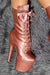 Hella Heels 8inch Ankle Boots - Rose Gold-Hella Heels-Redneck buddy