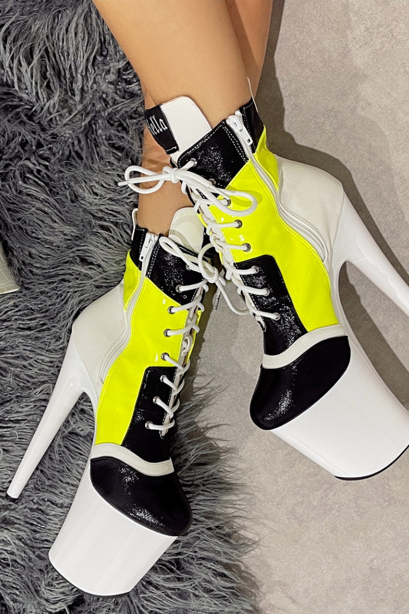 Hella Heels EmpireKicks Low Sneaker 8inch Boots - Atomic-Hella Heels-Redneck buddy