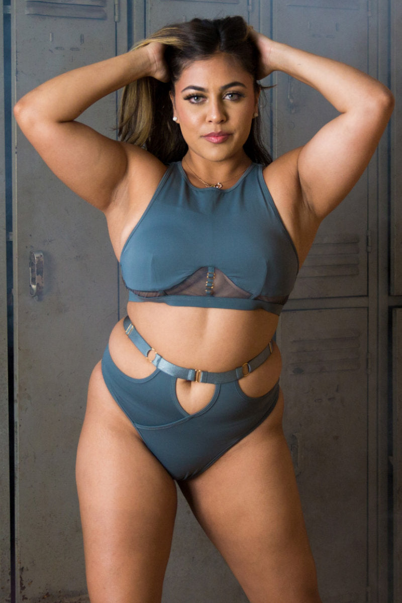 Perla Bra – Matte Sage Green – Tatiana Active Wear