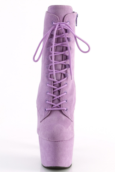 Pleaser USA Adore-1020FS Faux Suede 8inch Pleaser Boots - Lavender-Pleaser USA-Redneck buddy