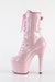 Pleaser USA Adore-1043 7inch Pleaser Boots - Patent Baby Pink-Pleaser USA-Redneck buddy