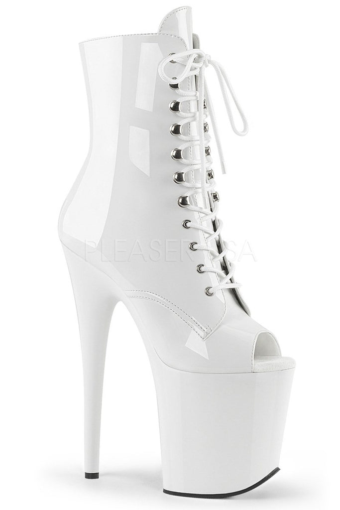 8 inch pleaser ankle boots