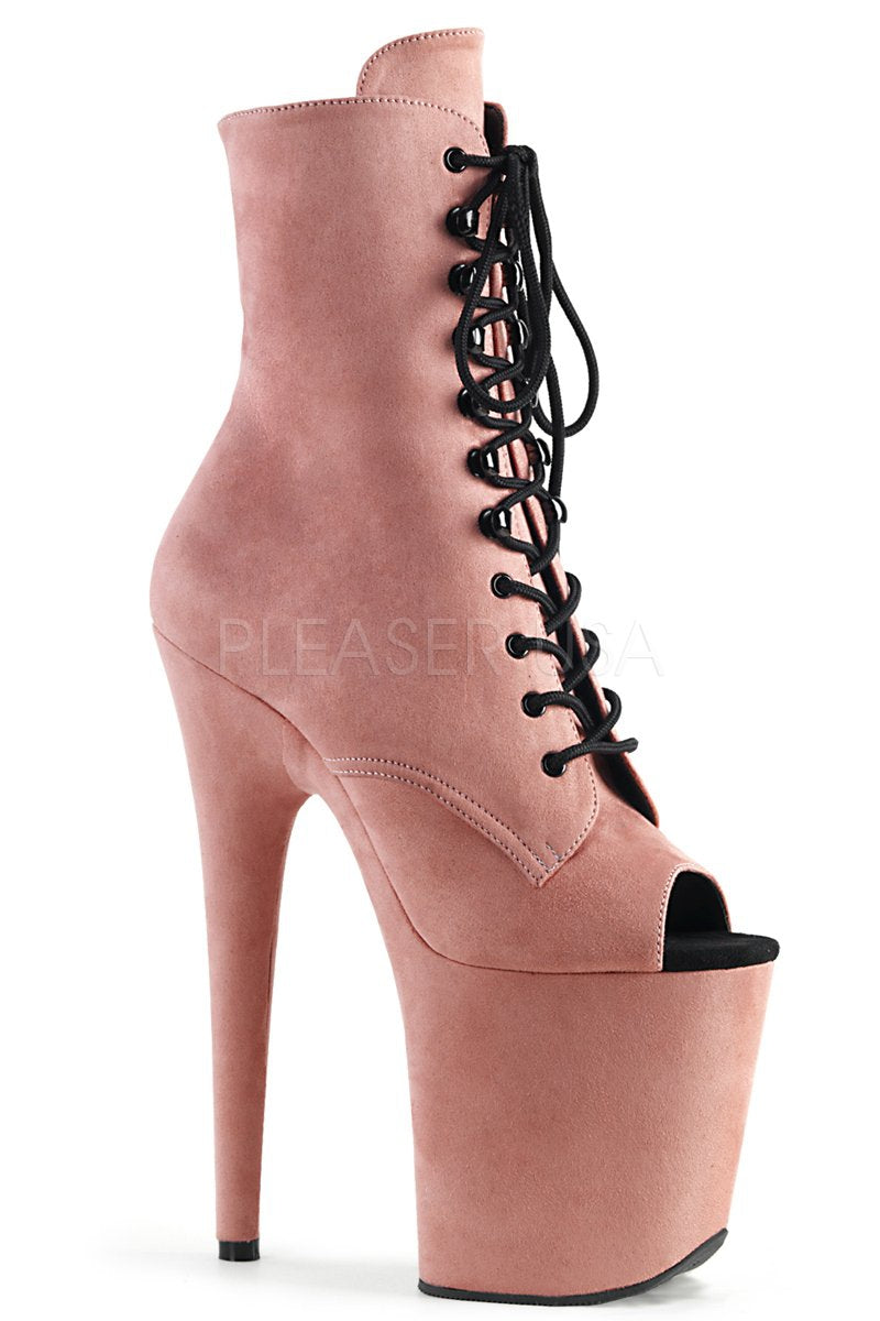 baby pink pleaser boots