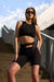 Hamade Activewear Buckle Cycling Shorts - Black-Hamade Activewear-Redneck buddy