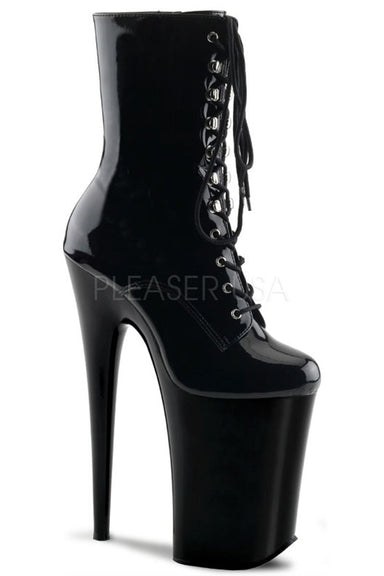 Pleaser USA Infinity-1020 9inch Pleaser Boots - Patent Black-Pleaser USA-Redneck buddy