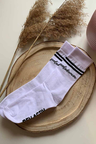 REV ACTIV Poledancer Socks - White-REV ACTIV-Redneck buddy