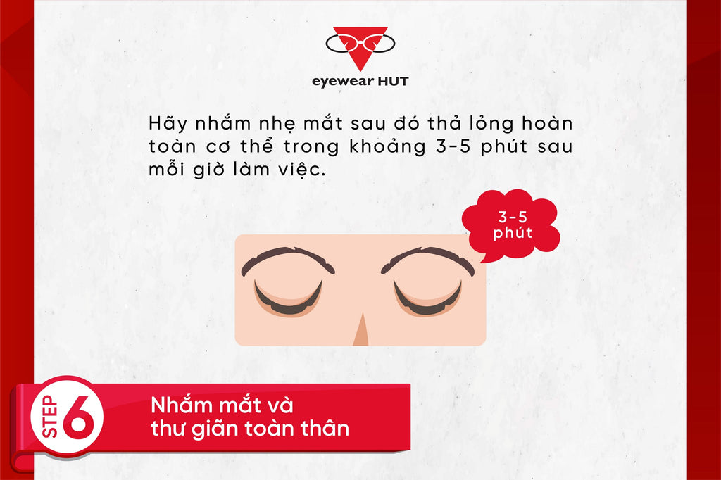 Nhắm mắt và thư giãn toàn thân