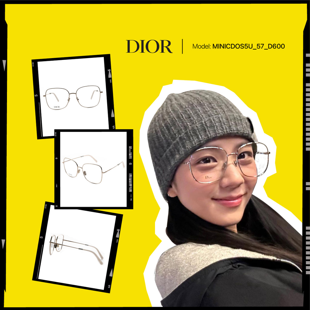 Jisoo cùng kính gọng Dior