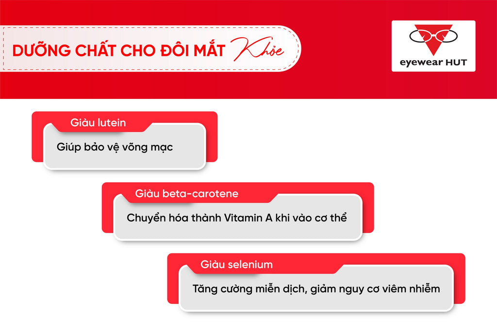 Dưỡng chất cho đôi mắt khỏe