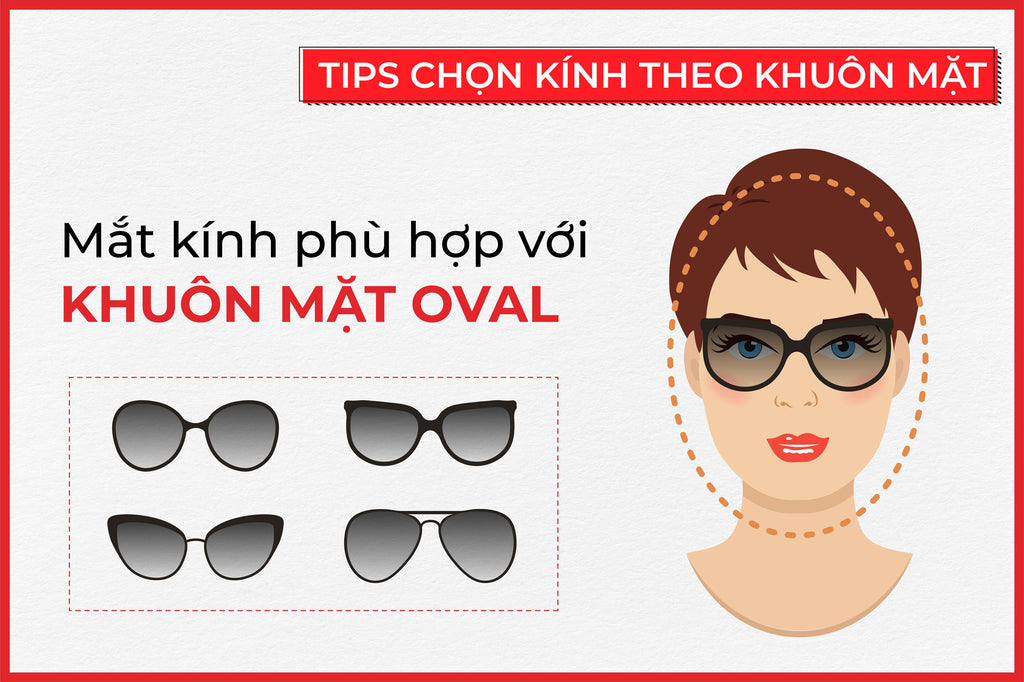 Chọn kính phù hợp với khuôn mặt Oval