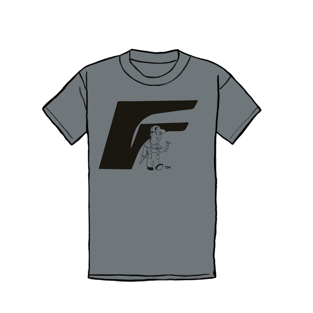 F-Man Heavyweight Tee - Medium Gray - Franz N Family Footwear product image