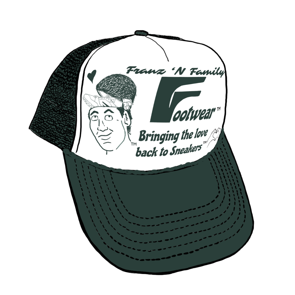 Foam Trucker Hat - White/Green - Franz N Family Footwear product image