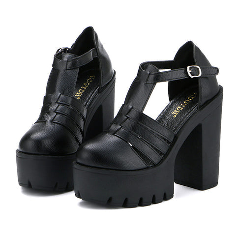 Women's High Platform Shoes Alternative Fashion.