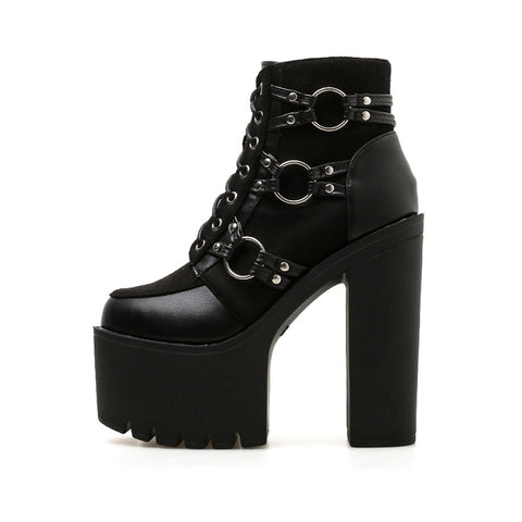 Women's Waterproof Platform Boots - Gothic Outfits.