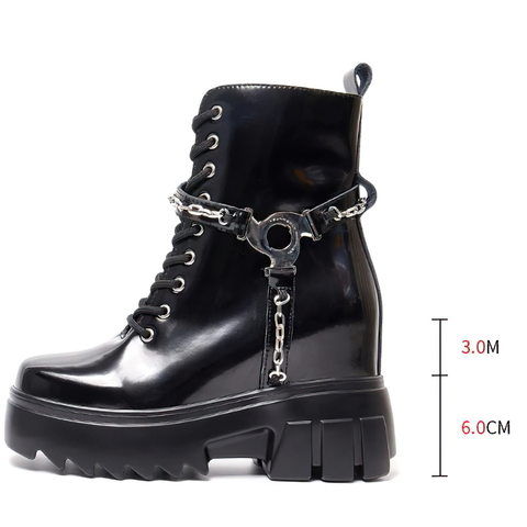 WOMEN'S PLATFORM BOOTS - CASUAL SHOES.