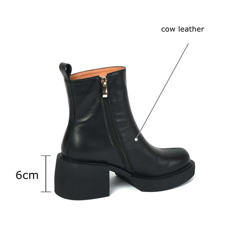 WOMEN'S LEATHER BOOTS - STYLISH CASUAL SHOES.