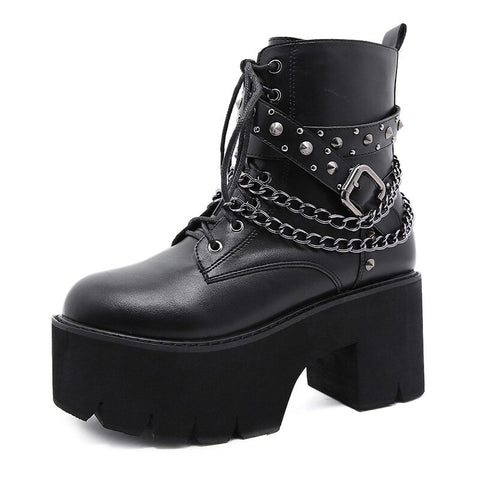 Boots For Women in Gothic Style.
