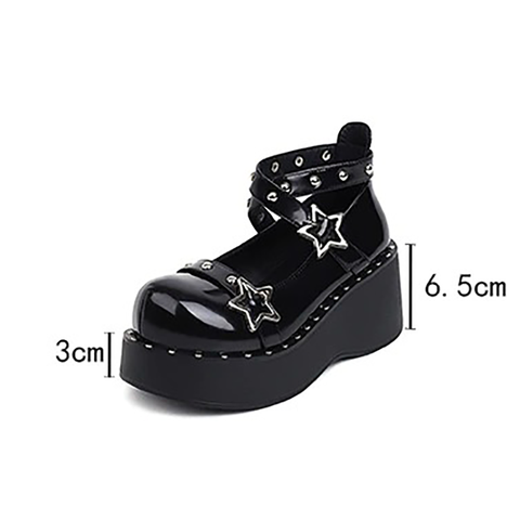 GOTHIC SANDALS WITH RIVETS - FASHION SHOES FOR AUTUMN.
