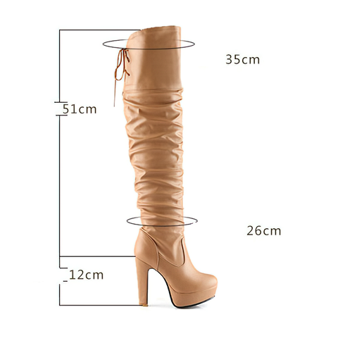 OVER KNEE BOOTS WITH PU LEATHER - YOUR NEW AESTHETIC LOVE.