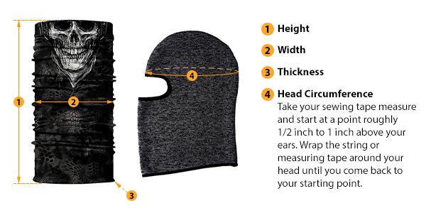 how to measure balaclava size