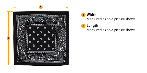 how to measure bandana size