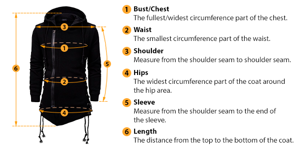 how to measure coat size