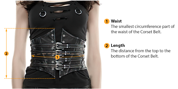 how to measure corset belt size