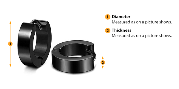 how to measure earring size