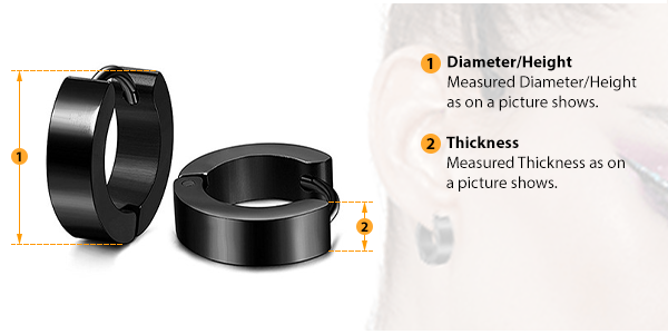 how to measure earring size