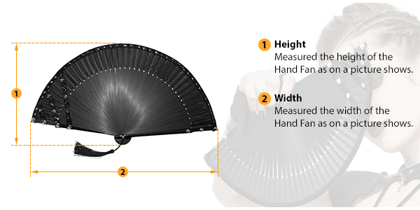 how to measure hand fan size
