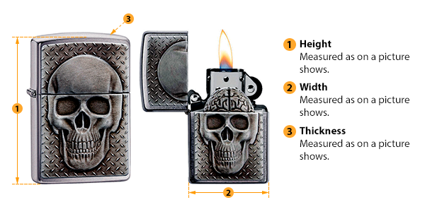 how to measure lighters size