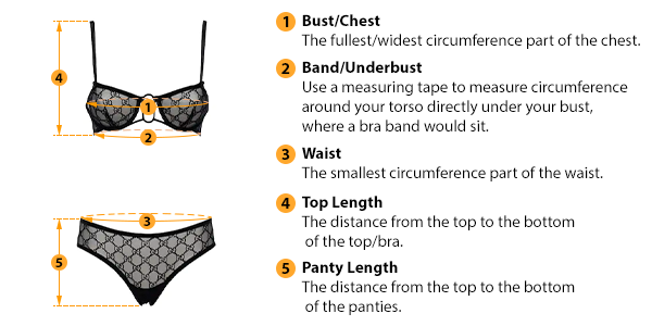 how to measure lingerie size