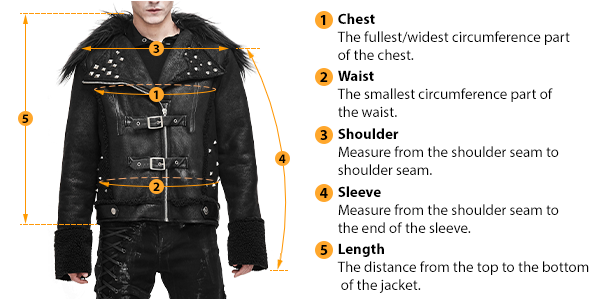 how to measure male jacket size