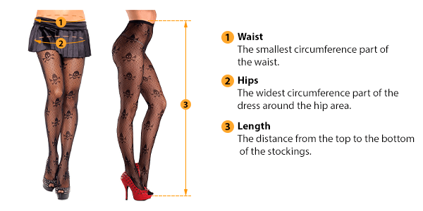 how to measure stockings size